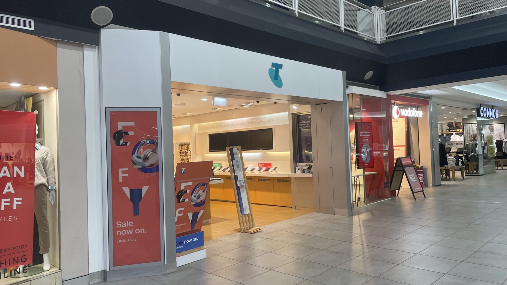 The Telstra store in Warrawong Plaza.