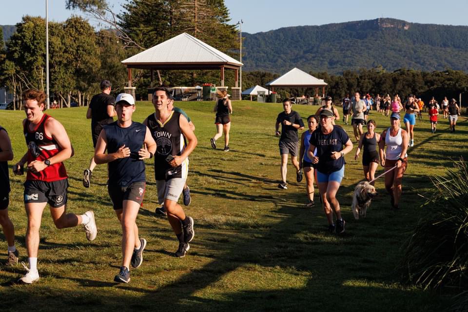 Runners of all ages take part in the North Wollongong Parkrun.